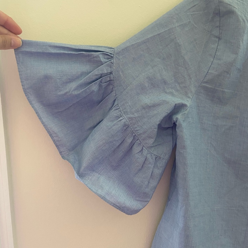 Madewell Ruffle-Sleeve Top - Picture 5 of 6